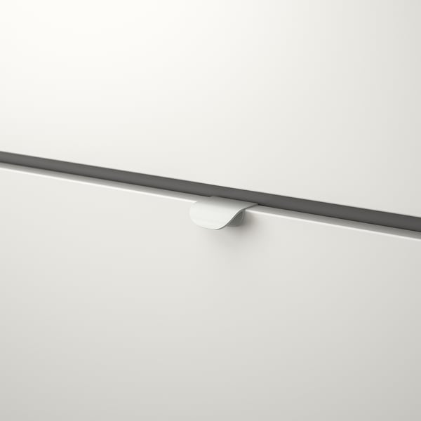 VISTHUS دولاب ملابس, رمادي/أبيض, 122x59x216 سم