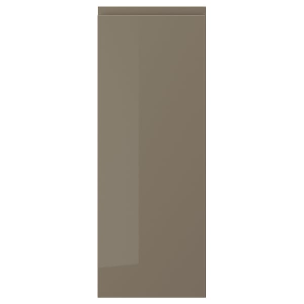VOXTORP باب, لامع رمادي غامق-بني, 30x80 سم
