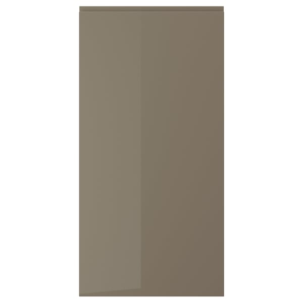 VOXTORP باب, لامع رمادي غامق-بني, 60x120 سم