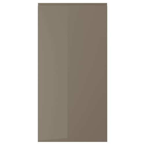 VOXTORP باب, لامع رمادي غامق-بني, 60x120 سم
