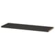BILLY black shelf, rectangular, wooden, simple design.