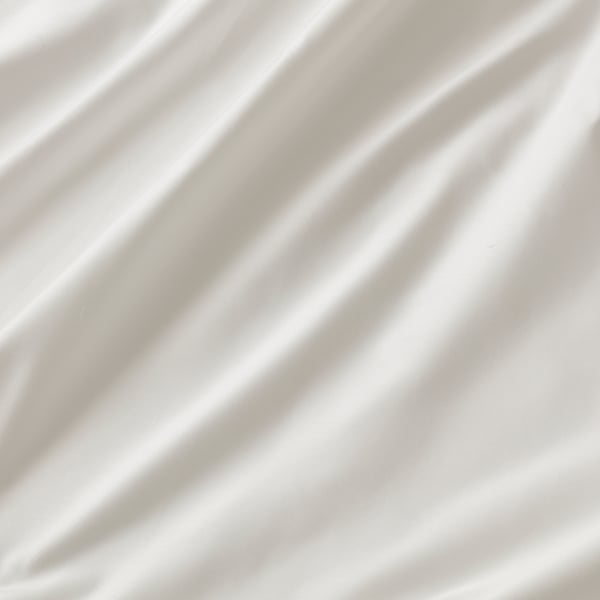 Crisp cotton sheets.