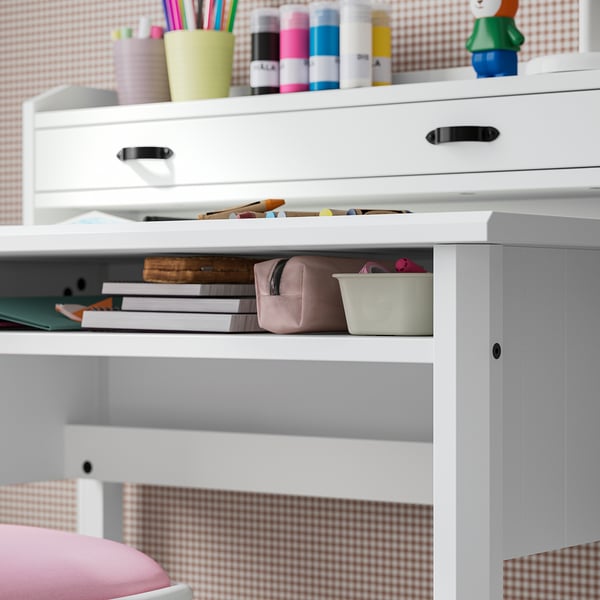BRYTNING Desk, white, 85x53x75 cm