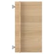 ENHET cabinet door, light brown, rectangular, wooden panel with silver hinges.