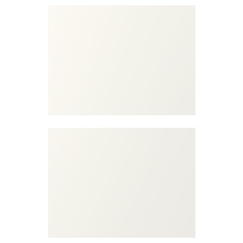 ENHET white cabinet: modern, rectangular design with smooth, stain-resistant foil, a practical choice for any room.