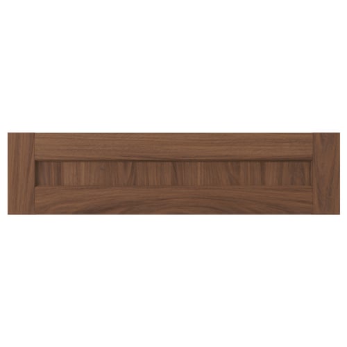 A brown ENKÖPING drawer front with a wooden texture. It has a rectangular shape and simple design.