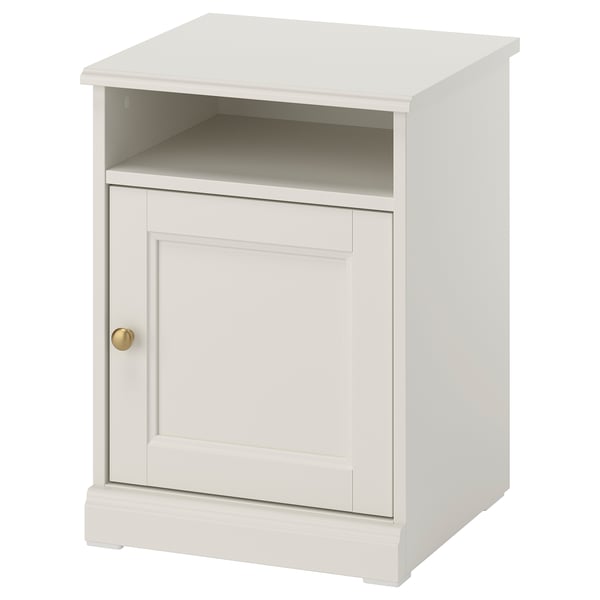 FÅGELFJÄLLET Bedside table, off-white, 42x41x56 cm