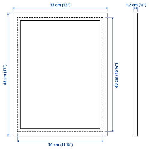 Illustration with measurements for the product: FISKBO.