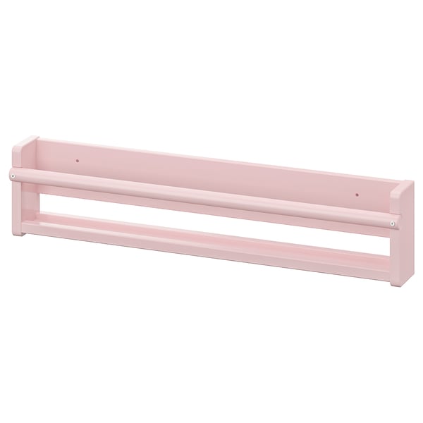 FLISAT Wall storage, pale pink, 70x9x16 cm