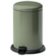 GÅNGSKYFFEL Pedal bin, grey-green, 18 l