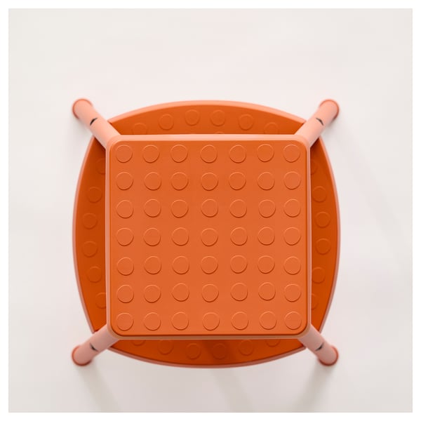 HADDARP Step stool, 4-way orange