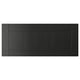 HANVIKEN black-brown drawer front, flat rectangular design, made of fibreboard and plastic edging.