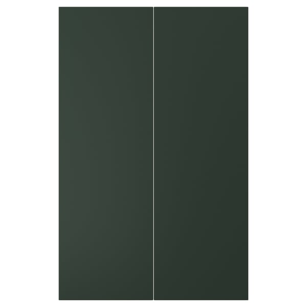 HAVSTORP: green cabinet doors, rectangle, smooth acrylic paint finish.