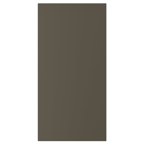 HAVSTORP dark brown rectangular cabinet door, smooth finish.