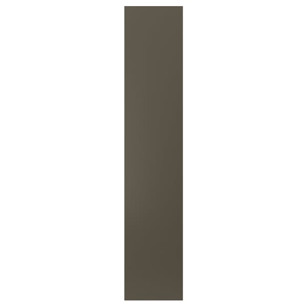 HAVSTORP brown-beige cabinet with smooth finish, rectangular shape, and acrylic paint fiberboard construction.