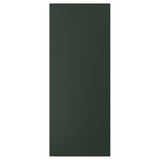 A rectangular dark green door. It has a clean, smooth surface and simple design. The door is made of fiberboard painted with acrylic paint.