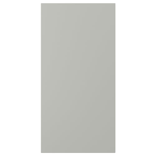 A grey HAVSTORP kitchen cabinet door with smooth, seamless finish.