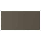 A HAVSTORP item in dark brown/beige. Its rectangular, smooth, and made of acrylic-painted fiberboard.