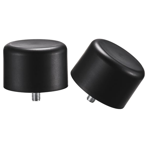 HELTUSS Finials, 1 pair, black