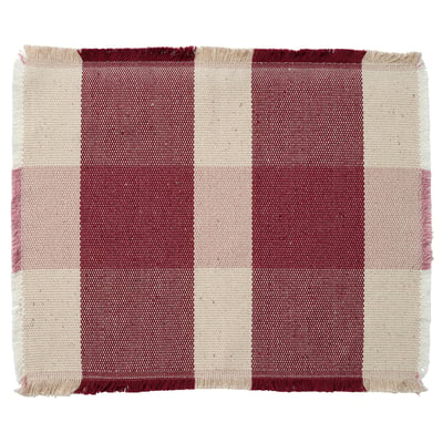 HÖSTAGILLE Place mat, patterned/multicolour, 45x35 cm