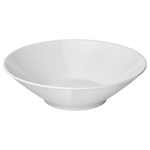 IKEA 365+ white deep bowl, durable porcelain.