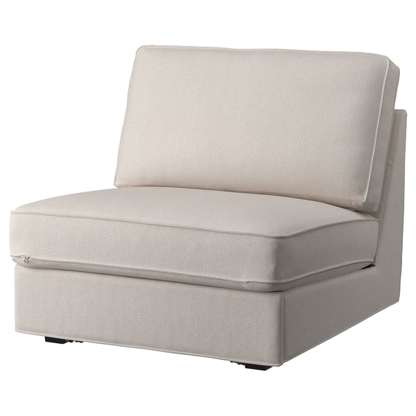 KIVIK grey sofa-bed, modern design, one seat, convertible, soft fabric.