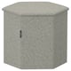 KJUGE Pouffe with storage, Öreryd grey-beige