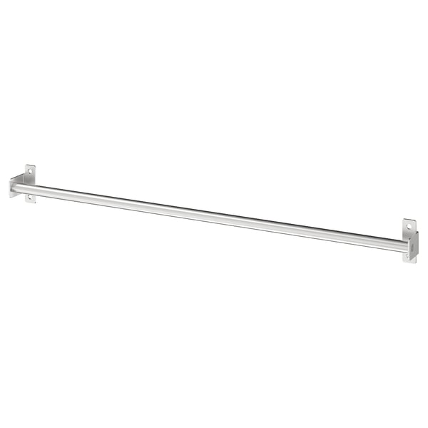 KUNGSFORS chrome rail for wall or suspension, durable stainless steel.