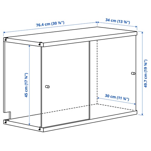 Illustration with measurements for the product: LÅDMAKARE.