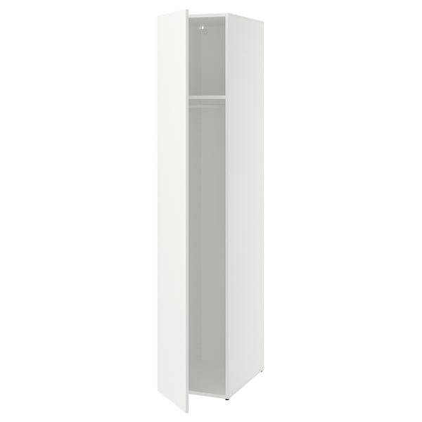 LASTARE Wardrobe combination, white, 40x62x201 cm