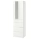 LASTARE Wardrobe combination, white, 60x42x201 cm