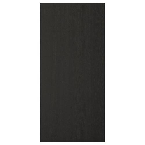 LERHYTTAN black kitchen door, wooden, rectangular, traditional style
