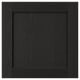 LERHYTTAN black cabinet door, solid wood frame, ash veneer panel, traditional design.