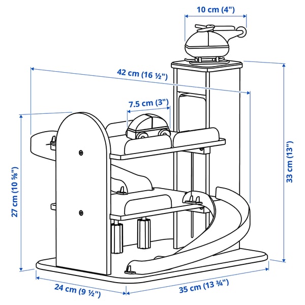 Illustration with measurements for the product: LILLABO.