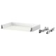 MAXIMERA white drawer base unit with metal rails, modern kitchen furniture.