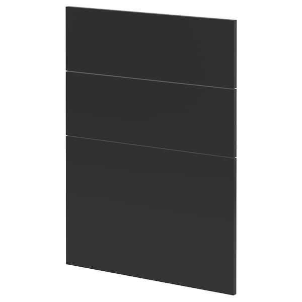 Black flat panel tv. Rectangle shape, three-part design, sleek modern look.