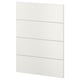 White METOD kitchen cabinet panels, smooth, rectangular, modern design.