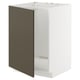 METOD kitchen unit, dark brown/white, rectangular, modern design.