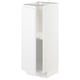 White METOD kitchen cabinet, modern and minimalist design, with adjustable shelves and sturdy frame.