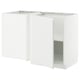 A METOD white kitchen cabinet, modern and versatile, featuring sleek design and sturdy particleboard construction, ideal for kitchen storage.