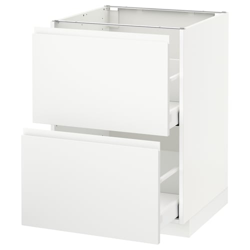 Ikea METOD white kitchen cabinet, modern minimalist design with integrated handles.