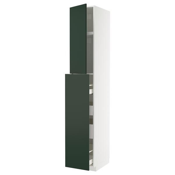 METOD green modern tall kitchen cabinet
