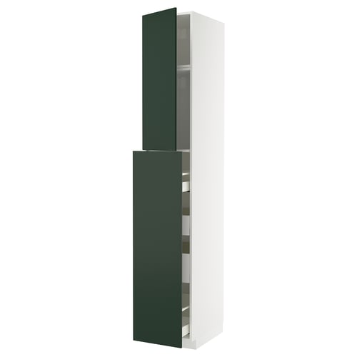 METOD green modern tall kitchen cabinet