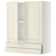 Off-white METOD kitchen cabinet with two doors, one drawer, bevelled edges, and self-closing drawers.