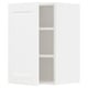 White METOD kitchen cabinet with shelves; simple, modern design.