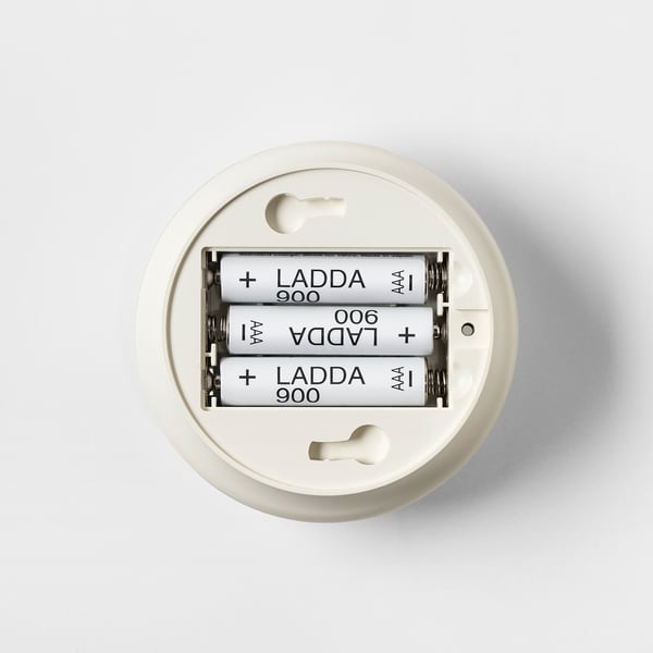 IKEA MOLGAN motion-sensor night light with aaa batteries, auto illuminates in darkness.