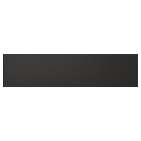Black rectangular NICKEBO panel, modern, made from recycled wood and plastic, foil finish.