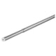 Silver adjustable curtain rod, sleek design.