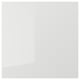 RINGHULT modern grey glossy kitchen door, sleek and rectangular, moisture-resistant.