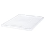 Clear plastic lid SAMLA for 11/22l boxes, click-secure, stackable.